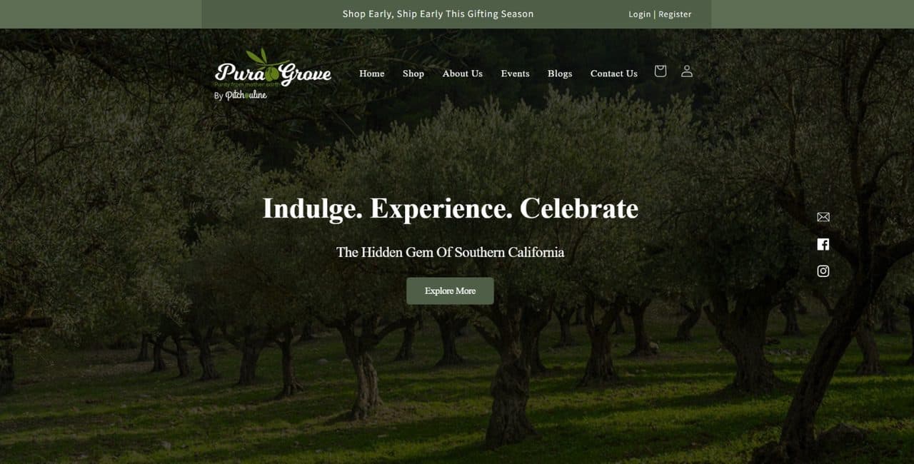 Puragrove — website by Vishali Sharma